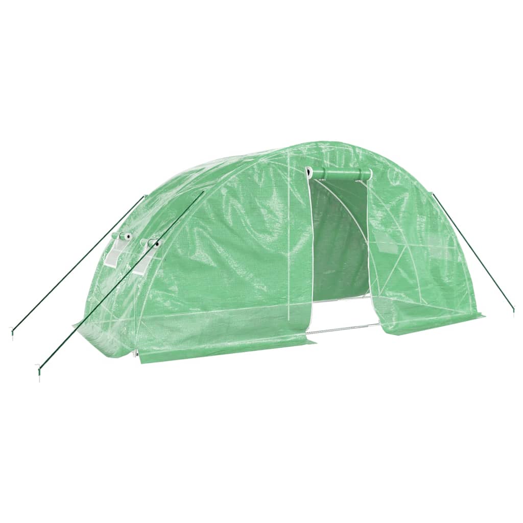Vidaxl tuinkas avec cadre en acier 10 m² 5x2x2,3 m