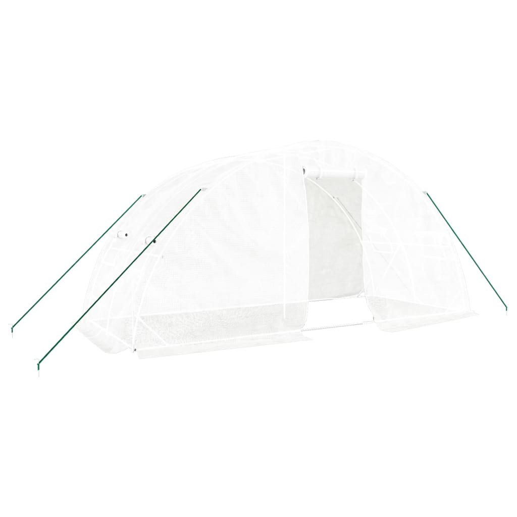 Vidaxl tuinkas avec cadre en acier 10 m² 5x2x2,3 m