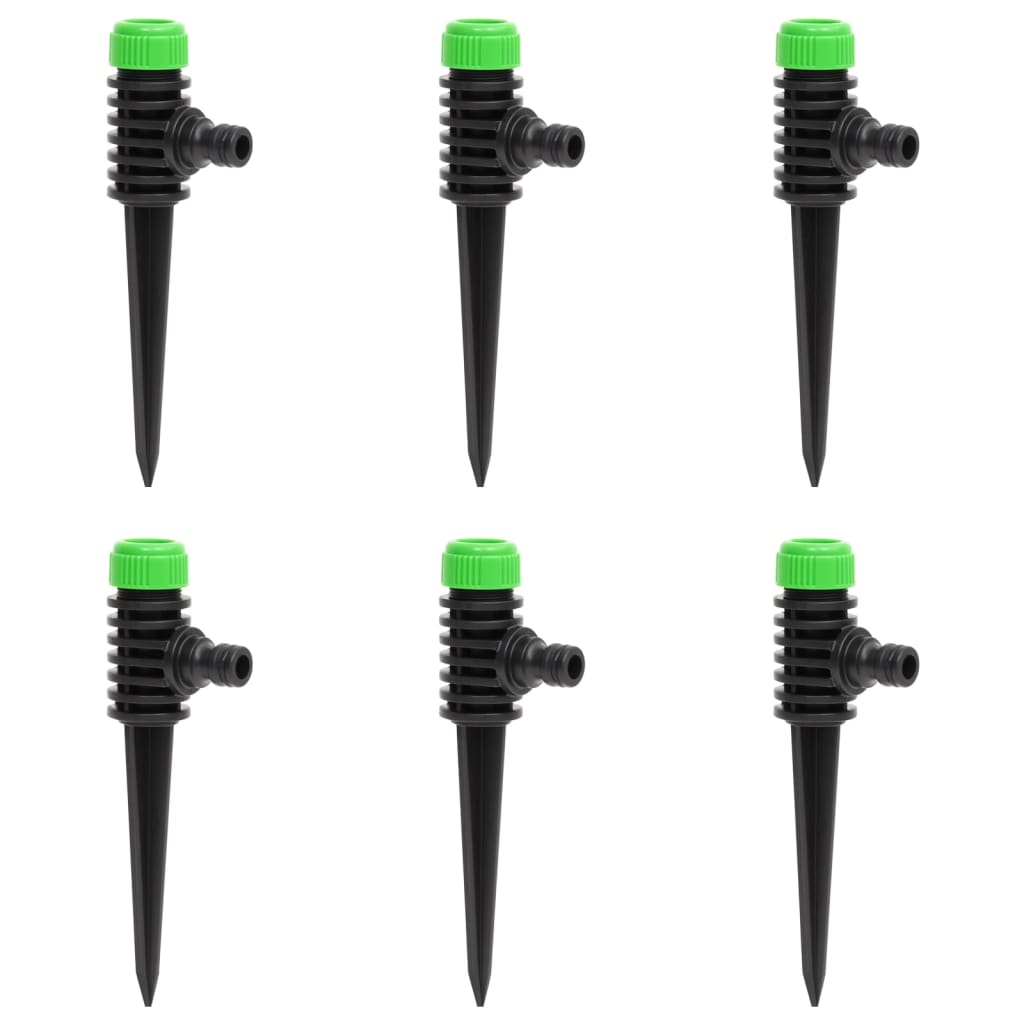 Pulvérisateurs de Vidaxl 6 ST 3x6x19,5 cm et pp vert et noir