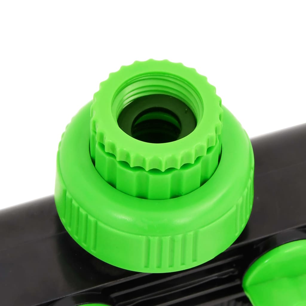 Vidaxl Kraanadapter 4-Way 19.5x6x11 cm pp vert et noir