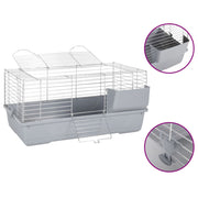 Vidaxl Animal Loft Small Animals 80x45x39 cm Polypropène et gris métallique - afbeelding 1
