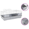 Vidaxl Animal Loft Small Animals 118x59x46 cm Gray en métal polypropène