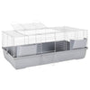 Vidaxl Animal Loft Small Animals 118x59x46 cm Gray en métal polypropène