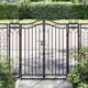 Vidaxx portail 121x8x120 cm fer forgé noir