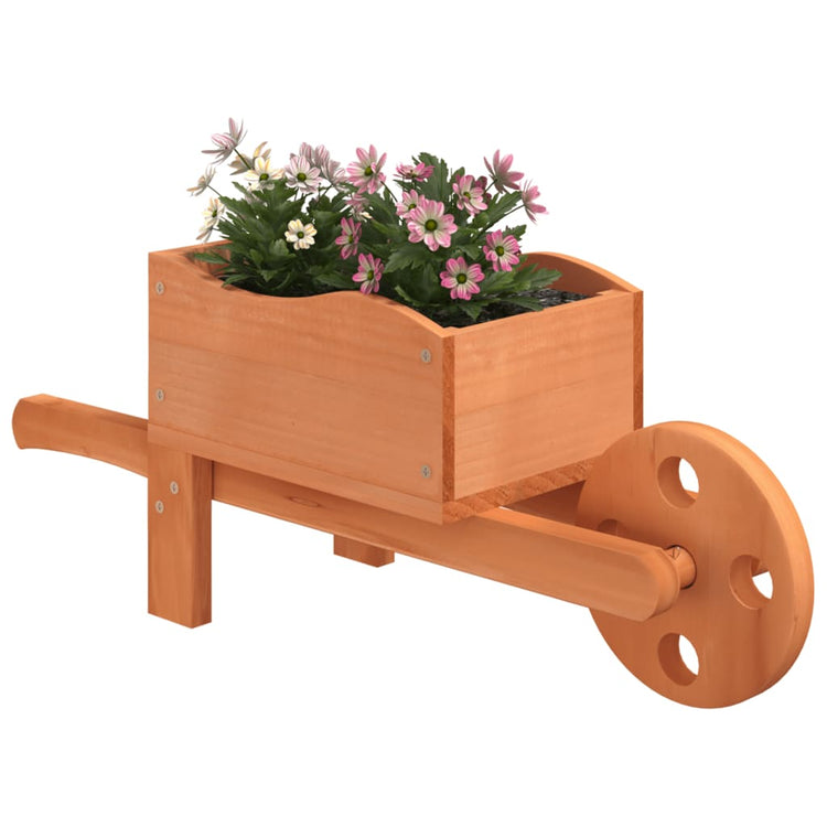 Vidaxl Planters Boelbarrow 2 PCS 47x15x19 cm Pinwood solide