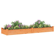 Planteur Vidaxl élevé avec une doublure 240x60x25 cm brun de pin - afbeelding 3
