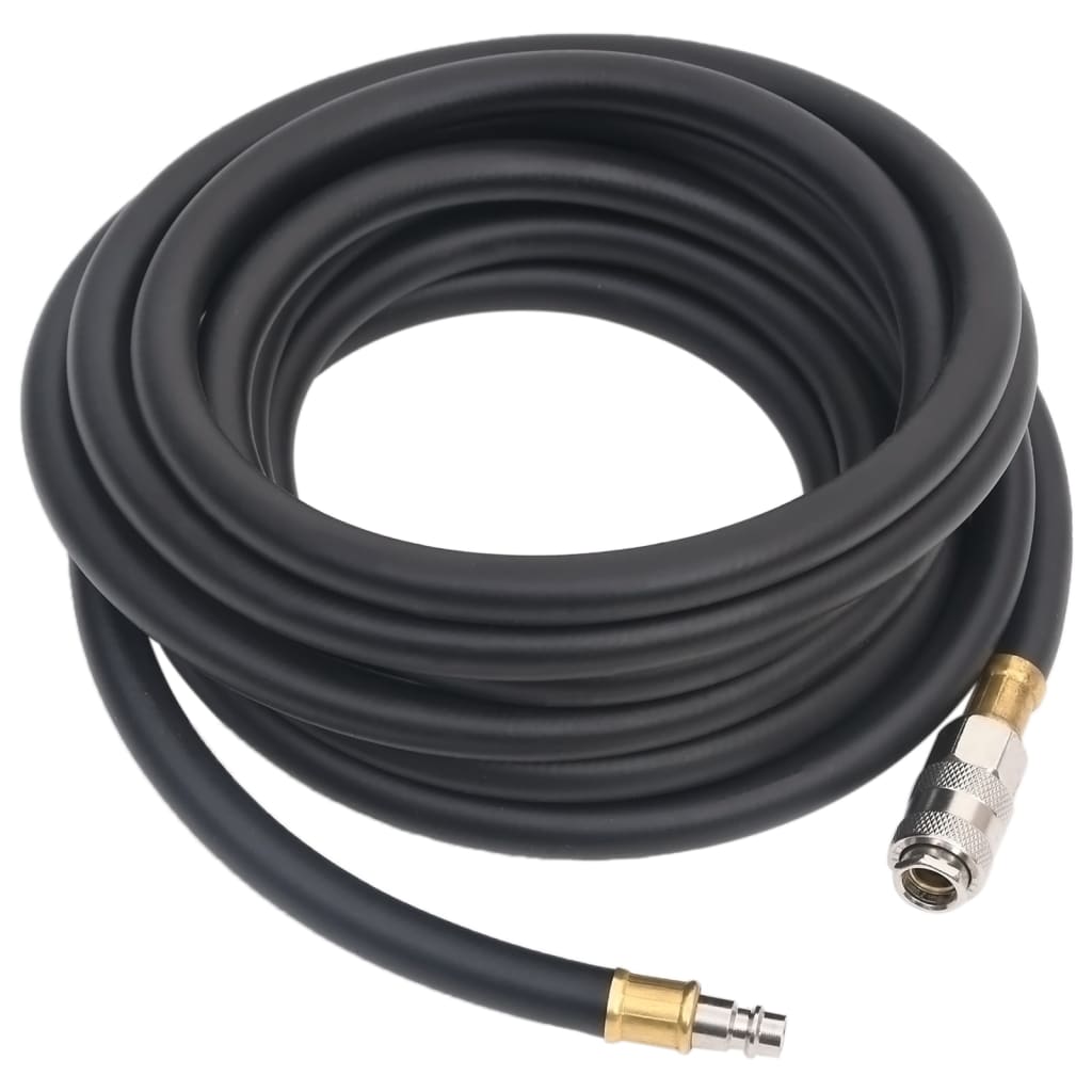 Vidaxl Air tuyau hybride 0,6 '' 5 m caoutchouc et pvc noir