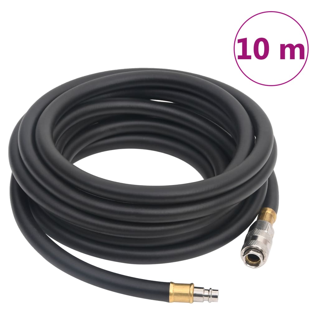 Vidaxl Air tuyau hybride 0,6 '' 10 m caoutchouc et pvc noir