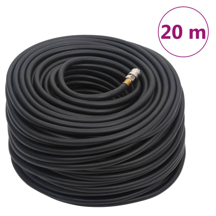 Vidaxl Air tuyau hybride 0,6 '' 20 m caoutchouc et PVC noir