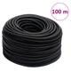 Vidaxl Air tuyau hybride 0,6 '' 100 m caoutchouc et PVC noir