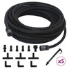 Vidaxl tuyau d'égouttement 0,6 '' 10 m en caoutchouc noir