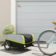 Vidaxl Bicycle Trailer 45 kg de fer noir et vert