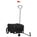 Vidaxl Bicycle Trailer 30 kg de fer noir - afbeelding 2
