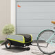 Vidaxl Bicycle Trailer 30 kg de fer noir et vert