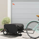 Vidaxl Bicycle Trailer 45 kg de fer noir