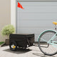 Vidaxl Bicycle Trailer 30 kg de fer noir