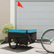 Vidaxl Bicycle Trailer 45 kg de fer noir et bleu