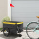 Vidaxl Bicycle Trailer 30 kg de fer noir et jaune