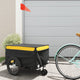 Vidaxl Bicycle Trailer 45 kg de fer noir et jaune