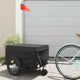 Vidaxl Bicycle Trailer 45 kg de fer noir