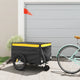 Vidaxl Bicycle Trailer 45 kg de fer noir et jaune