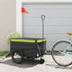Vidaxl Bicycle Trailer 45 kg de fer noir et vert