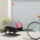 Vidaxl Bicycle Trailer 30 kg de fer noir et rouge