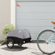 Vidaxl Bicycle Trailer 30 kg de fer noir et gris