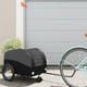 Vidaxl Bicycle Trailer 30 kg de fer noir