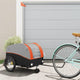 Vidaxl Bicycle Trailer 45 kg de fer noir et orange