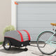 Vidaxl Bicycle Trailer 45 kg de fer noir et rouge