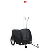 Vidaxl Bicycle Trailer 45 kg de fer noir