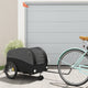 Vidaxl Bicycle Trailer 45 kg de fer noir