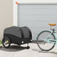 Vidaxl Bicycle Trailer 45 kg de fer noir