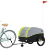 Vidaxl Bicycle Trailer 45 kg de fer noir et vert