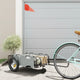 Vidaxl Bicycle Trailer Oxford Fabric et Grey Iron