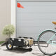 Vidaxl Bicycle Trailer Oxford Fabric et Black de fer