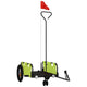 Vidaxl Bicycle Trailer Oxford Fabric et Green de fer
