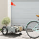 Vidaxl Bicycle Trailer Oxford Fabric et Grey Iron