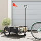 Vidaxl Bicycle Trailer Oxford Fabric et Black de fer