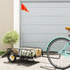 Vidaxl Bicycle Trailer 122x53x31 cm de fer noir