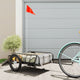 Vidaxl Bicycle Trailer 126x63x34 cm de fer noir