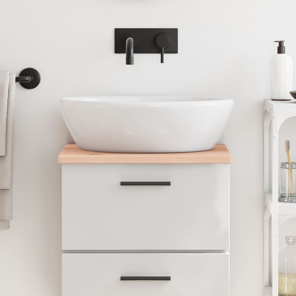 Tableau de lavabo VIDAXL 40x30x2 cm en bois massif non traité