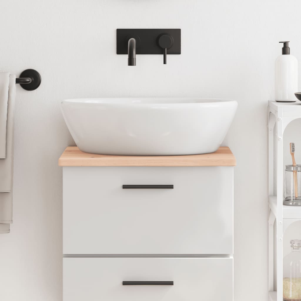 VIDAXL Wash-thelbasin 40x40x2 cm en bois massif non traité
