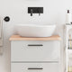Plan de lavabo Vidaxx 60x50x2 cm bois massif non traité