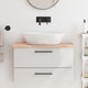 Tableau de lavabo VIDAXL 80x40x2 cm Bois massif non traité