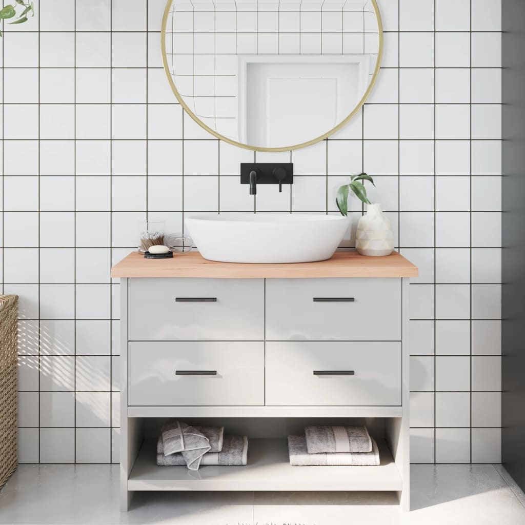 Vidaxl Washbasin Blad 100x40x (2-4) cm Bois massif non traité