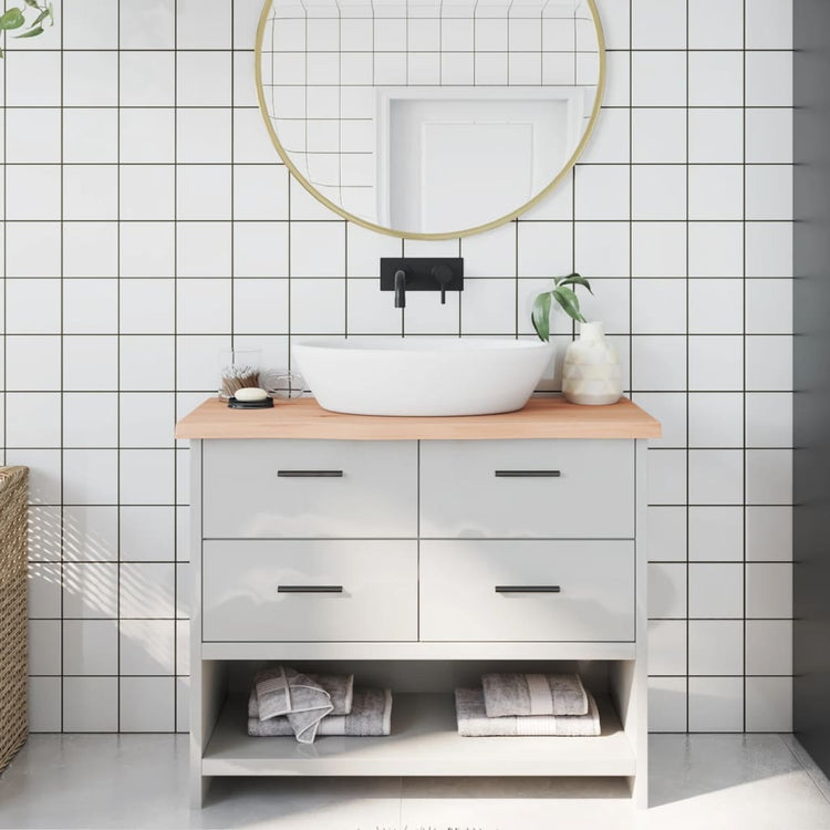 Vidaxl Washbasin Blad 100x40x (2-4) cm Bois massif non traité