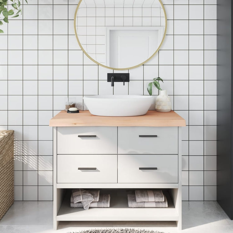 Vidaxl Washbasin Blad 100x50x (2-6) cm Bois massif non traité