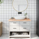 Vidaxl Washbasin Blad 100x60x (2-6) cm Bois massif non traité